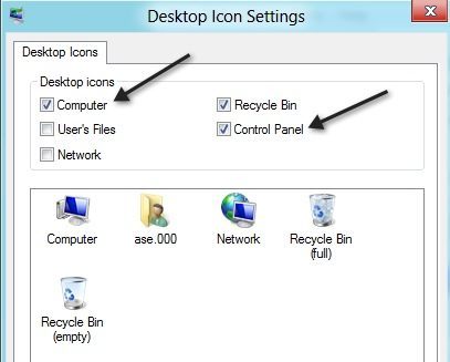 desktop panel kontrol