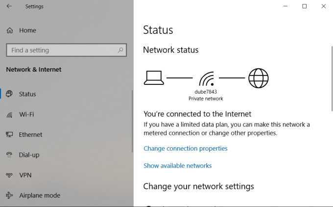 koneksi internet Anda