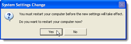 Restart komputer Anda
