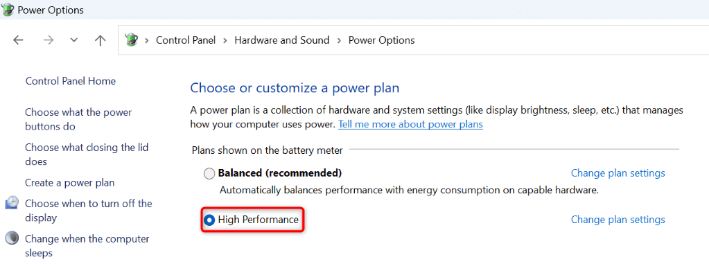Ubah gambar Power Plan PC Anda