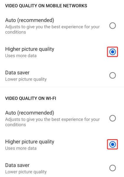 Setel Kualitas Video Default di YouTube untuk gambar Android, iPhone, dan iPad
