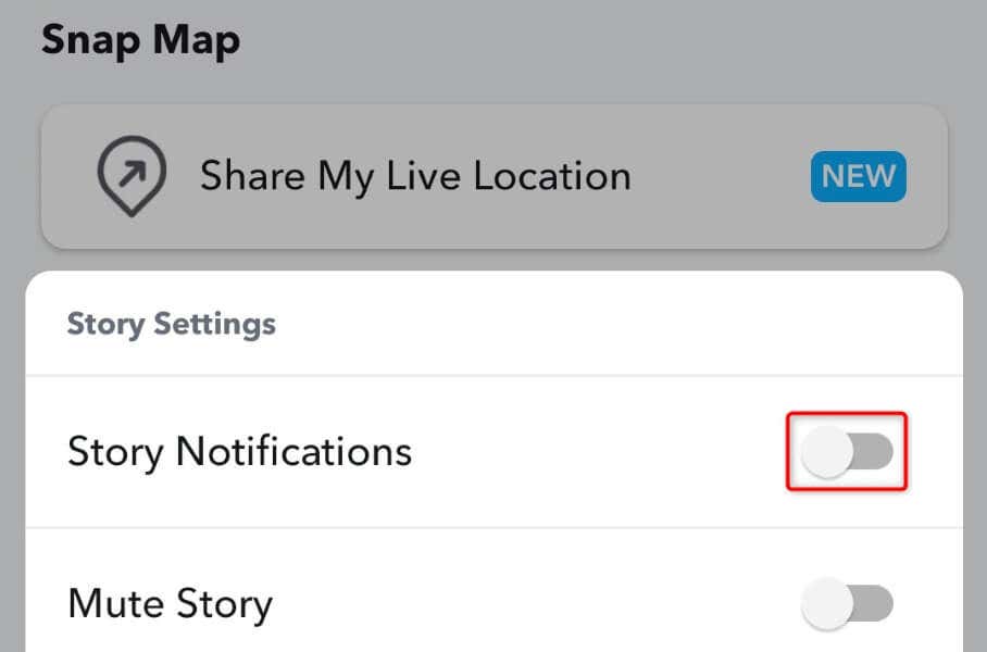 Cara Mematikan Notifikasi Cerita untuk Pengguna Tertentu di gambar Snapchat