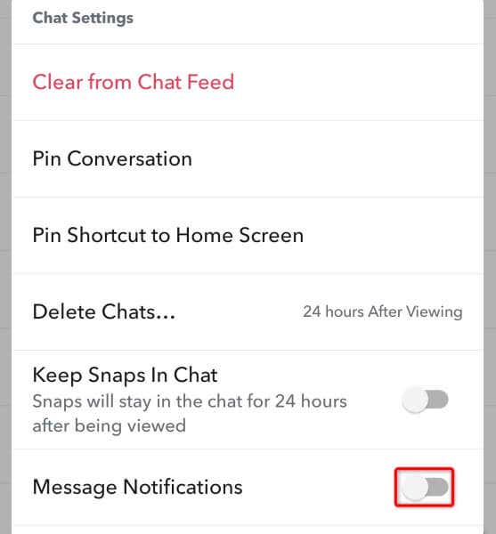 Cara Menonaktifkan Peringatan Pesan untuk Orang Tertentu di Snapchat gambar