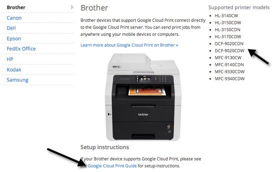 Cloud ready printers