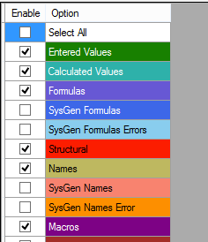 excel differences