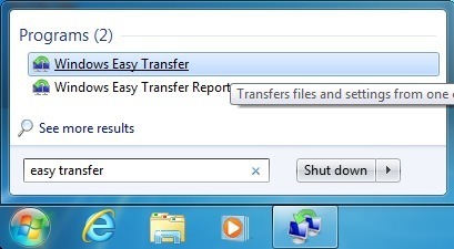 windows easy transfer